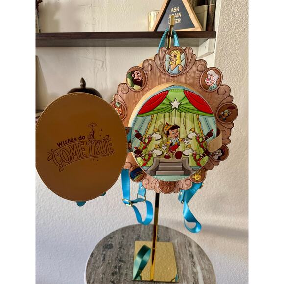 Loungefly Pinocchio Cameo Mini Backpack - Picture 3 of 9